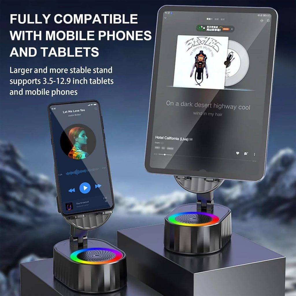 Wireless Induction Audio Bluetooth Speaker 5in1 Phone Holder