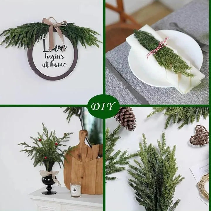 ✨18" Real Touch Norfolk Pine Branches