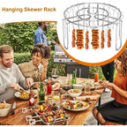 360° Even-Heat Stainless Steel Skewer Rack
