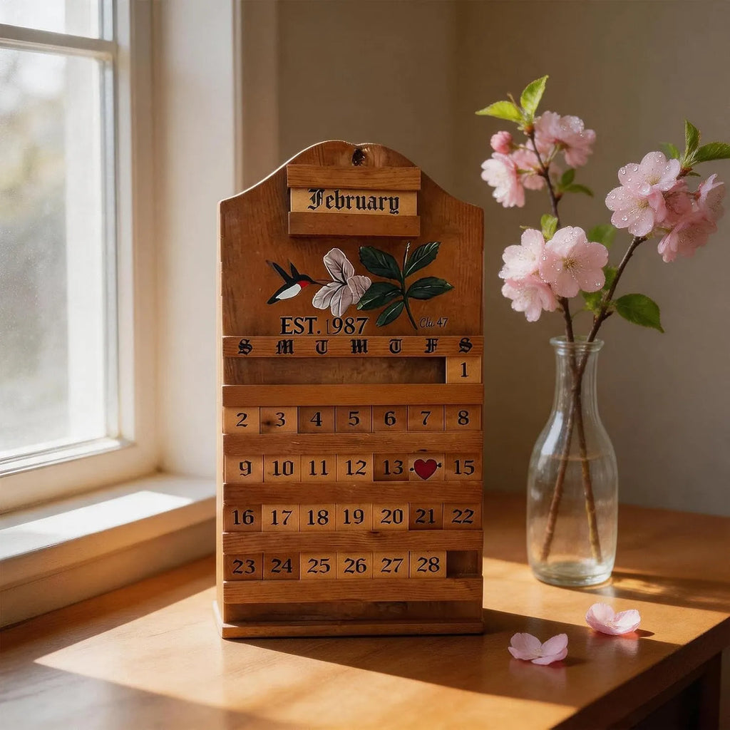 Handcrafted Wooden Perpetual Calendar