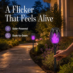 Solar Flickering Flame Torch Lights