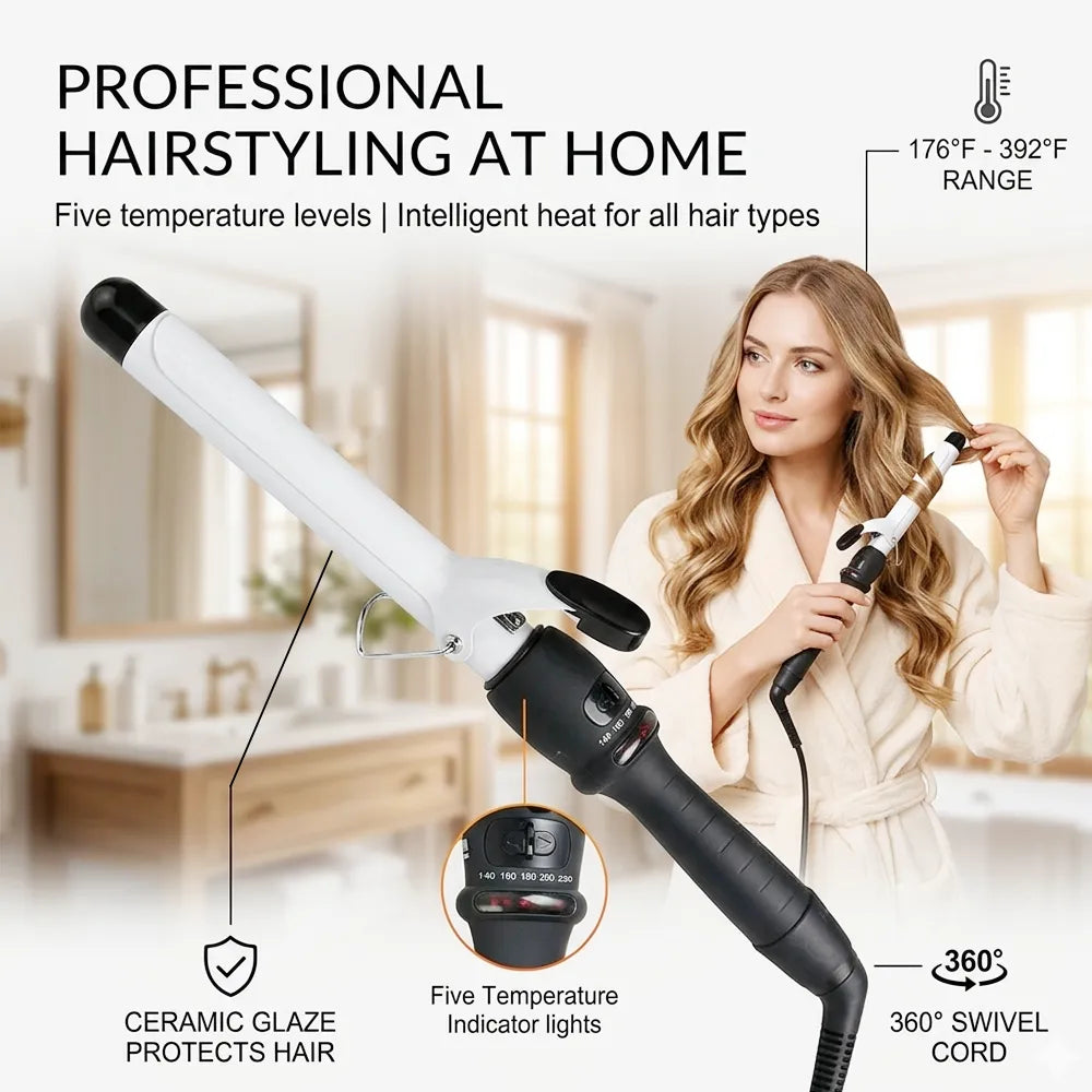 💁‍♀️ Professional Ceramic Hair Curling Iron