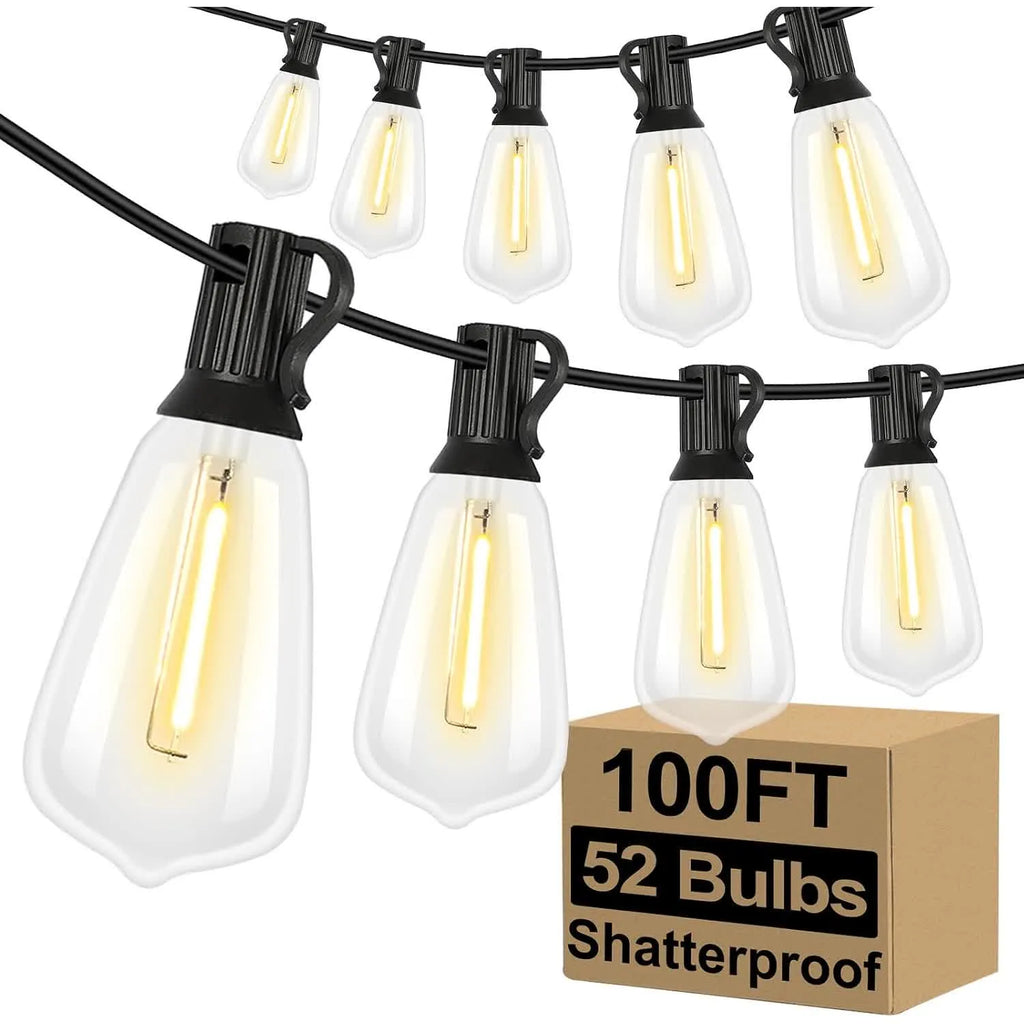 WarmGlow Shatterproof LED Outdoor String Lights