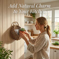 🌿 Hand-Woven Hanging Willow Basket – Natural Wall Planter & Decorative Storage