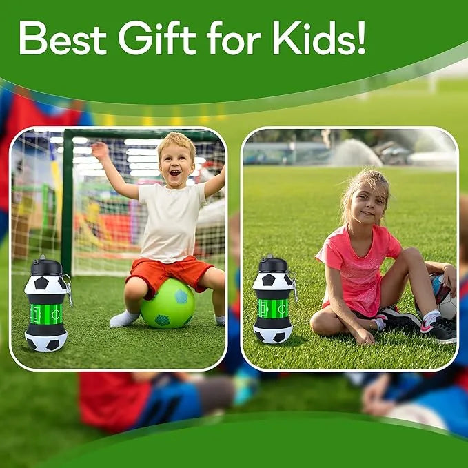 ⚽ Collapsible Soccer Sports Water Bottle