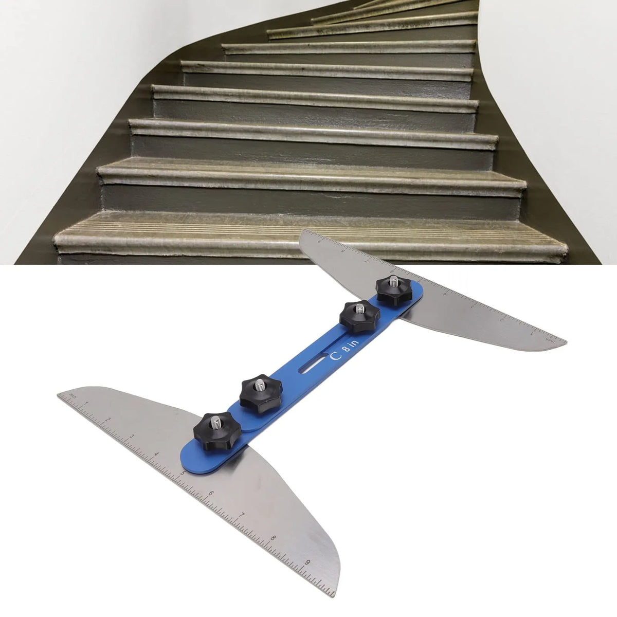 🔥Hot Sale 48% OFF🔥 -Corrosion-Resistant Stair Template Tool 8 - Precision for Every Step