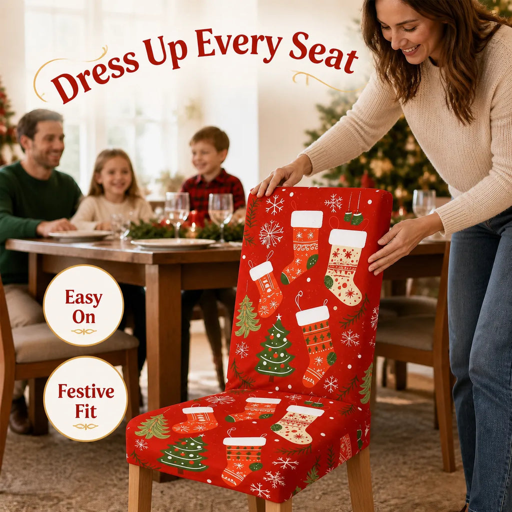 Christmas Stretch Dining Chair Covers