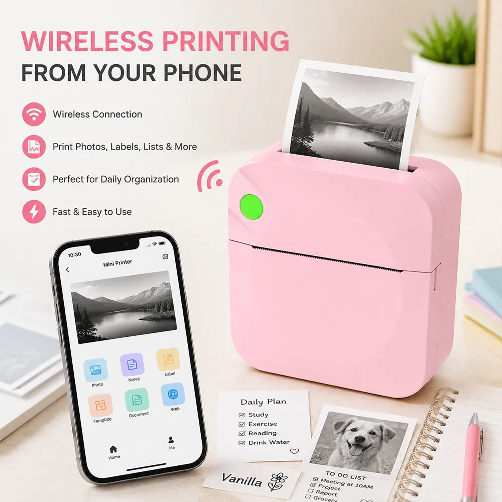 Mini Thermal Printer – Print Anywhere, Organize Everything