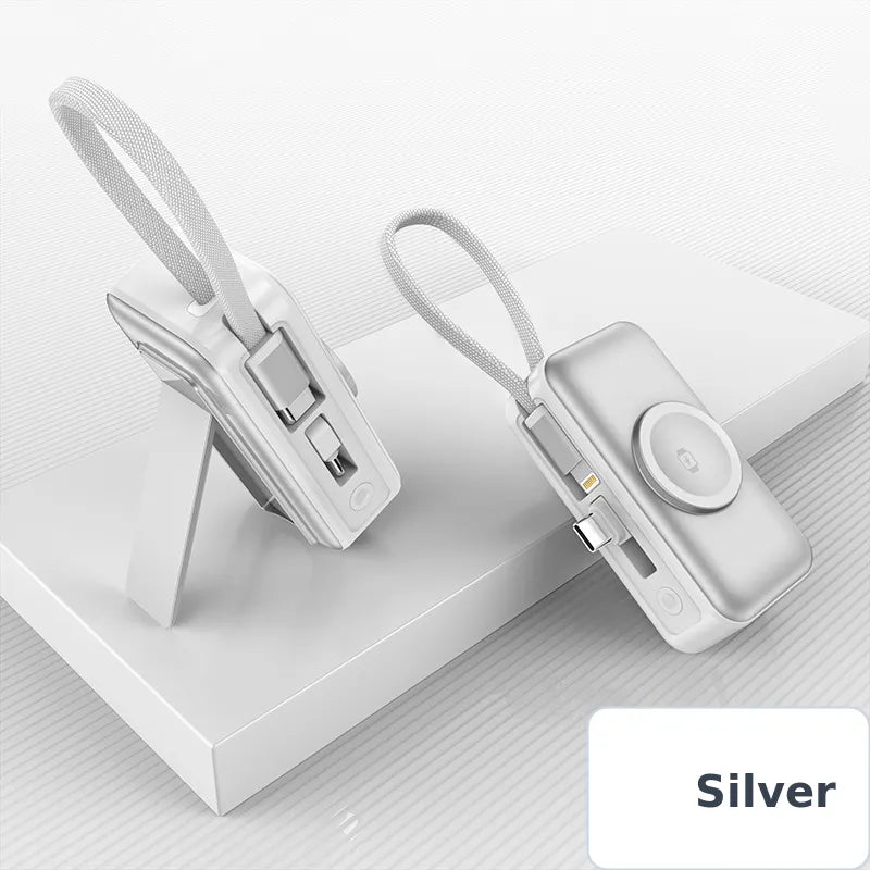 3-in-1 5000mAh Portable Charger for Phone, Watch & Earbuds