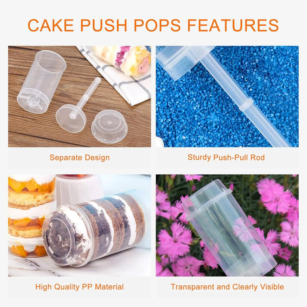 🍰 Push Pop Dessert Containers
