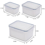 🥗 Refrigerator Draining Storage Basket – Fresh Food Organizer Box
