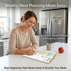 Magnetic Weekly Planner & Shopping List Pad 🧲📝