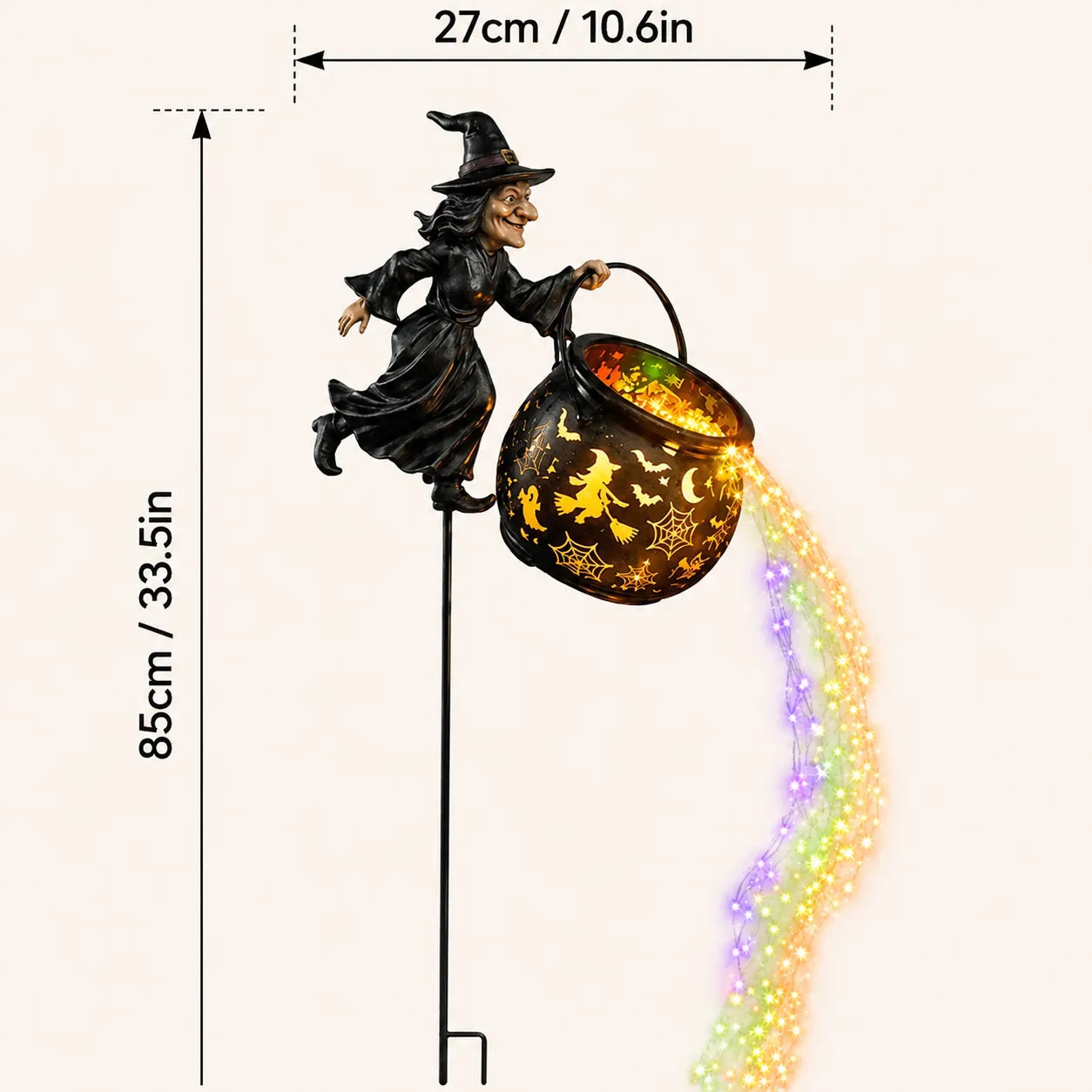 Witch's Cauldron Waterfall Garden Light