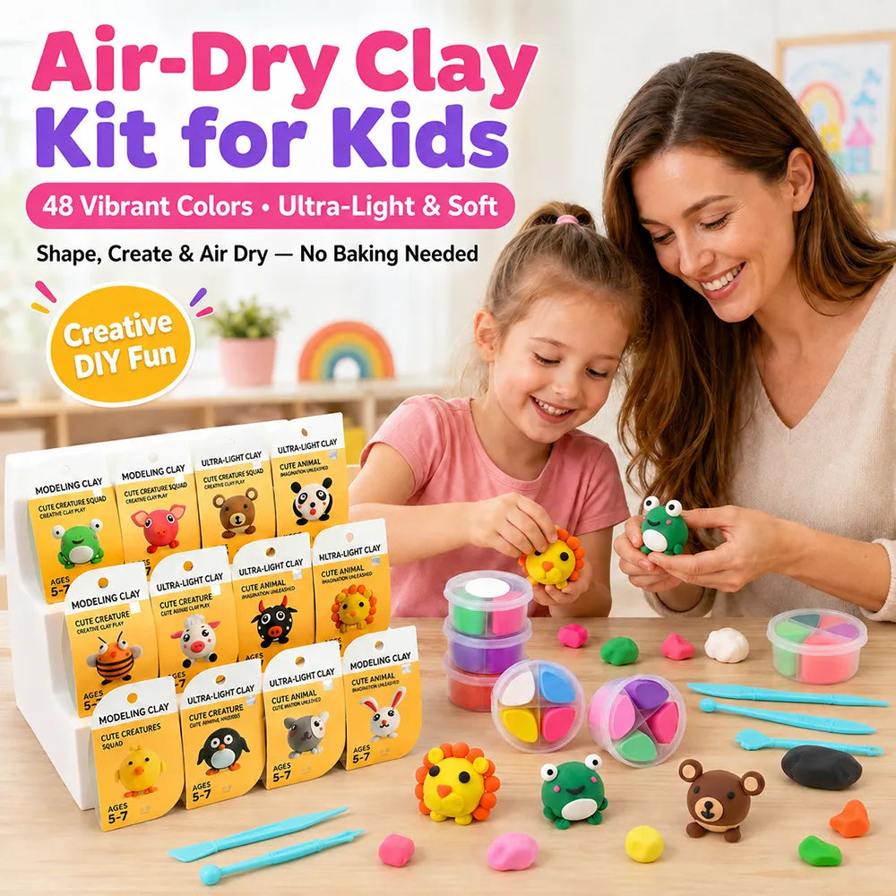 🎨 Air-Dry Clay Kit for Kids