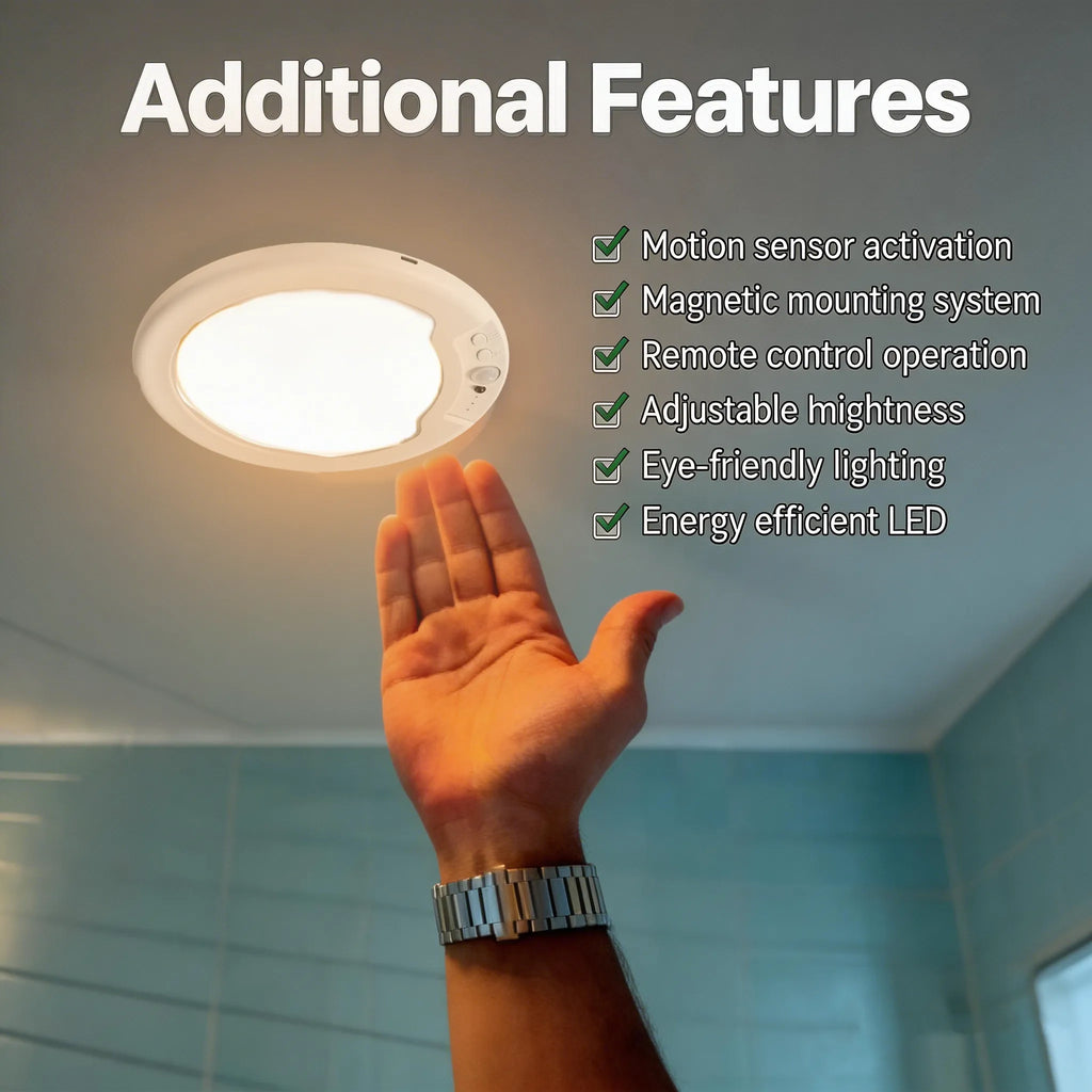 💡Rechargeable Motion Sensor LED Ceiling Light