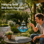 💦 Hanging Solar Bird Bath Fountain