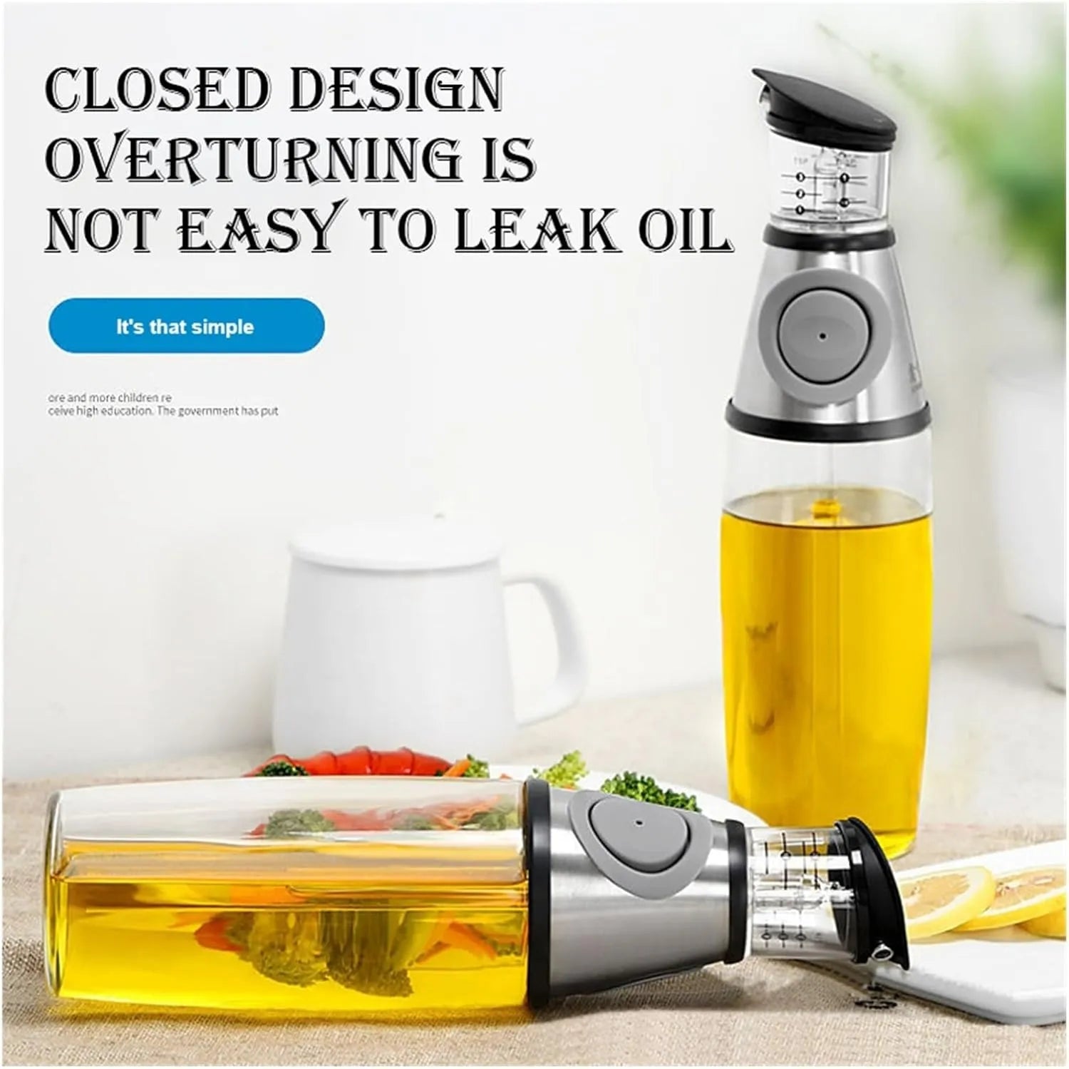 🥄 Multi-Purpose Oil Dispenser Bottle – Measure, Pour & Store with Ease!