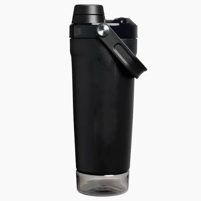 Shaker Cup – Double-insulated, keeps drinks cold for 8 hours – Comes with storage base and removable filter