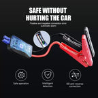🔋 Car Battery Jump Starter – Portable Power Bank with USB Fast Charger & LED Flashlight 🚗