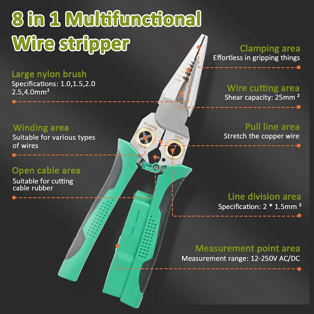 🔧 8-in-1 Wire Stripper