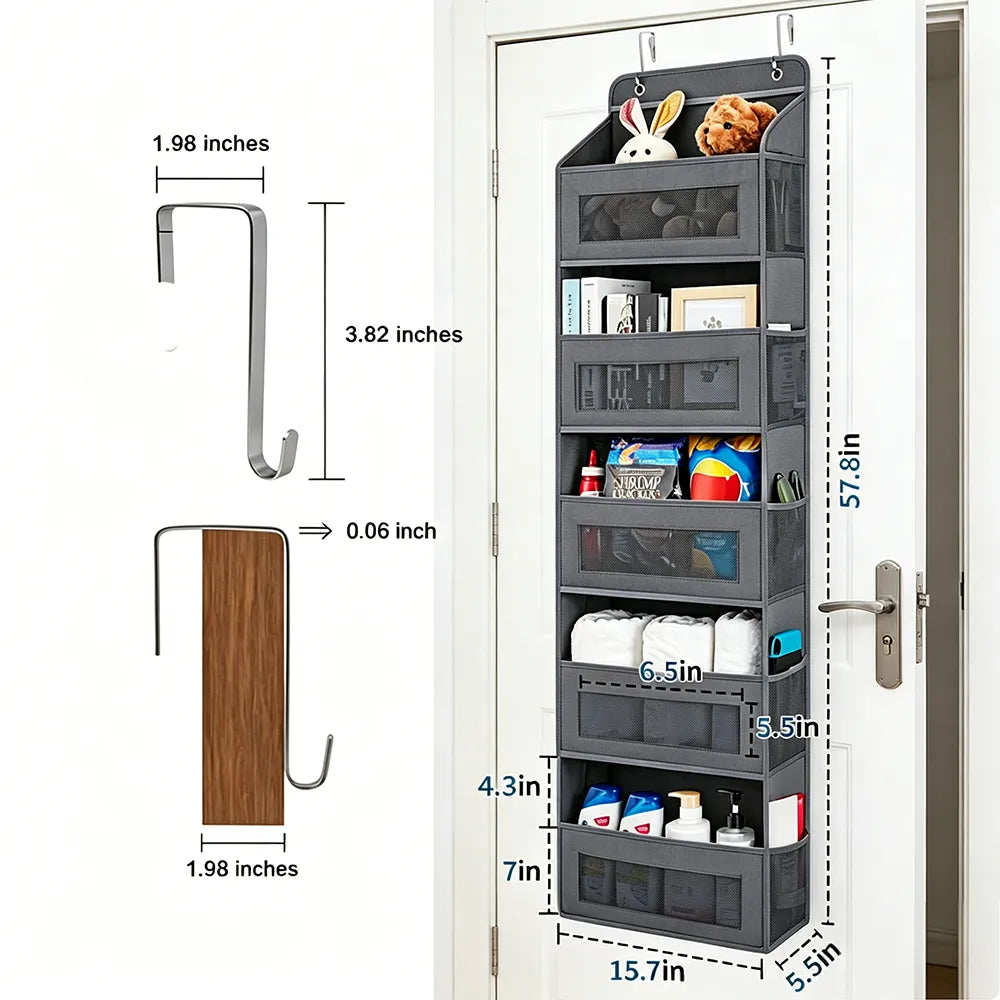 🚪 Door-mounted hanging storage organizer bags