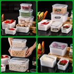 🥬 Fruit & Vegetable Storage Containers with Drain Baskets