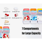 7-Day Pill Organizer with Reminder Alarm