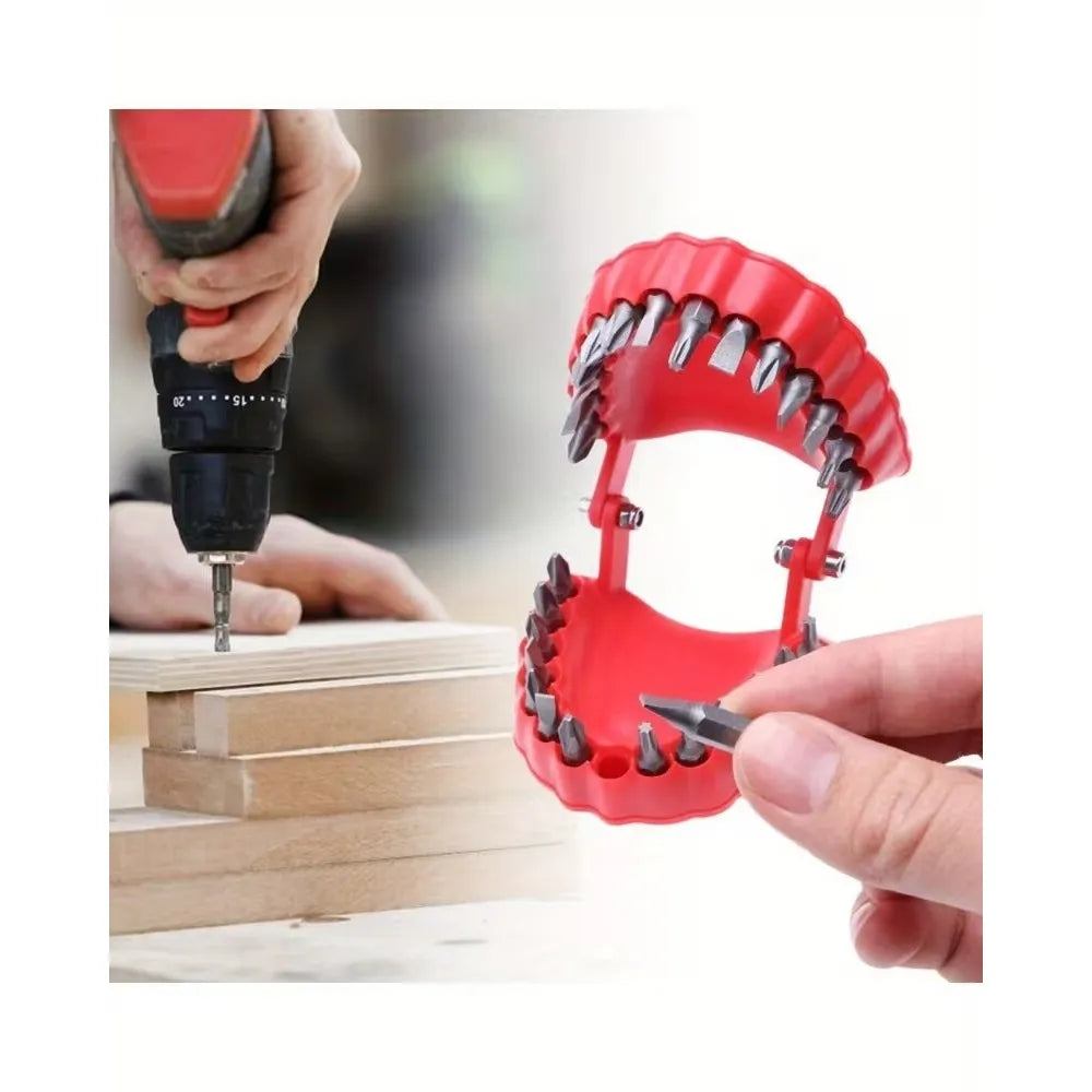 Grab-and-Go Denture Drill Bit Organizer Set