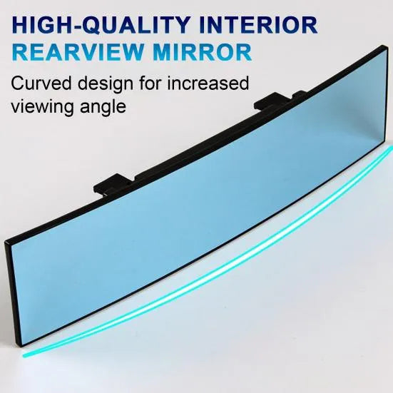 Universal 11.81 Inch Panoramic Rearview Mirror—effectively reduce the blind spots of cars SUVs trucks