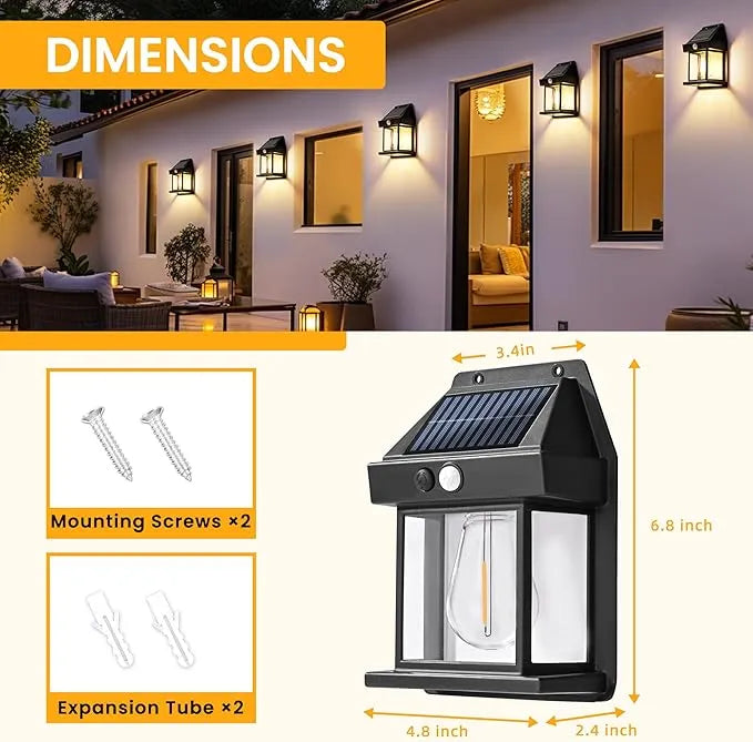 💡legant Solar Wall Lanterns