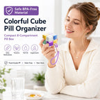 💊 Colorful Cube Pill Organizer