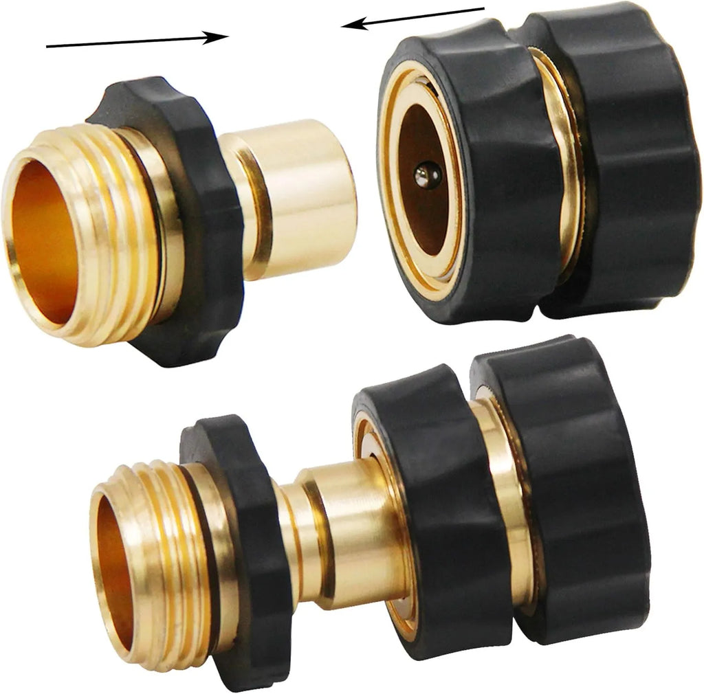 💧 Aluminum Alloy Garden Hose Connector (Quick-Connect 3/4")