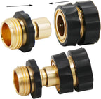 💧 Aluminum Alloy Garden Hose Connector (Quick-Connect 3/4")