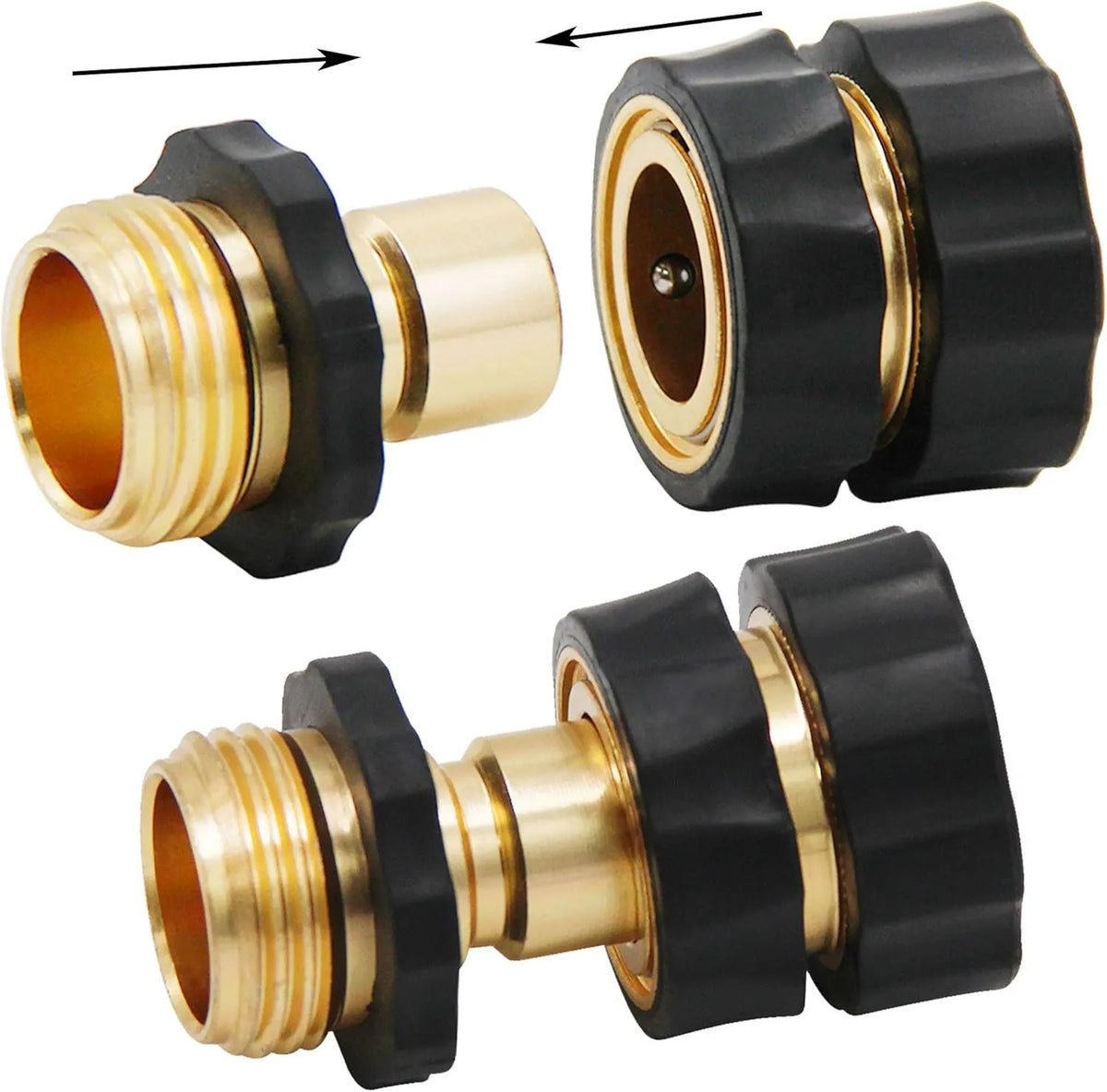 💧 Aluminum Alloy Garden Hose Connector (Quick-Connect 3/4")
