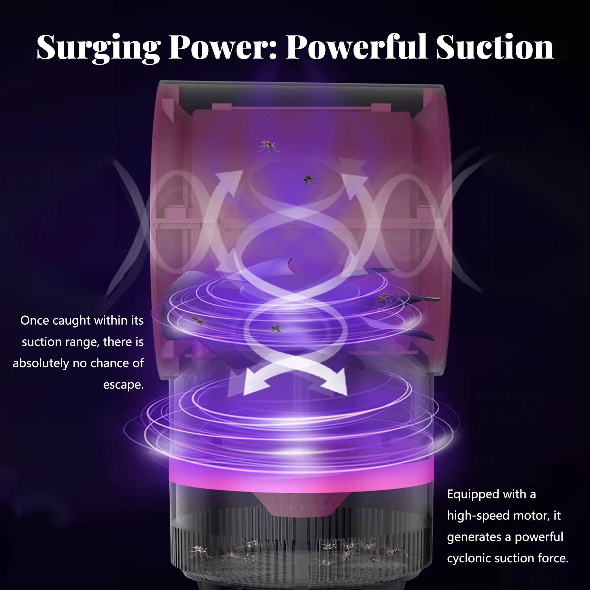 🦟 Indoor Household Mosquito Killer Lamp — Plug-in Suction-Type Mosquito Trap