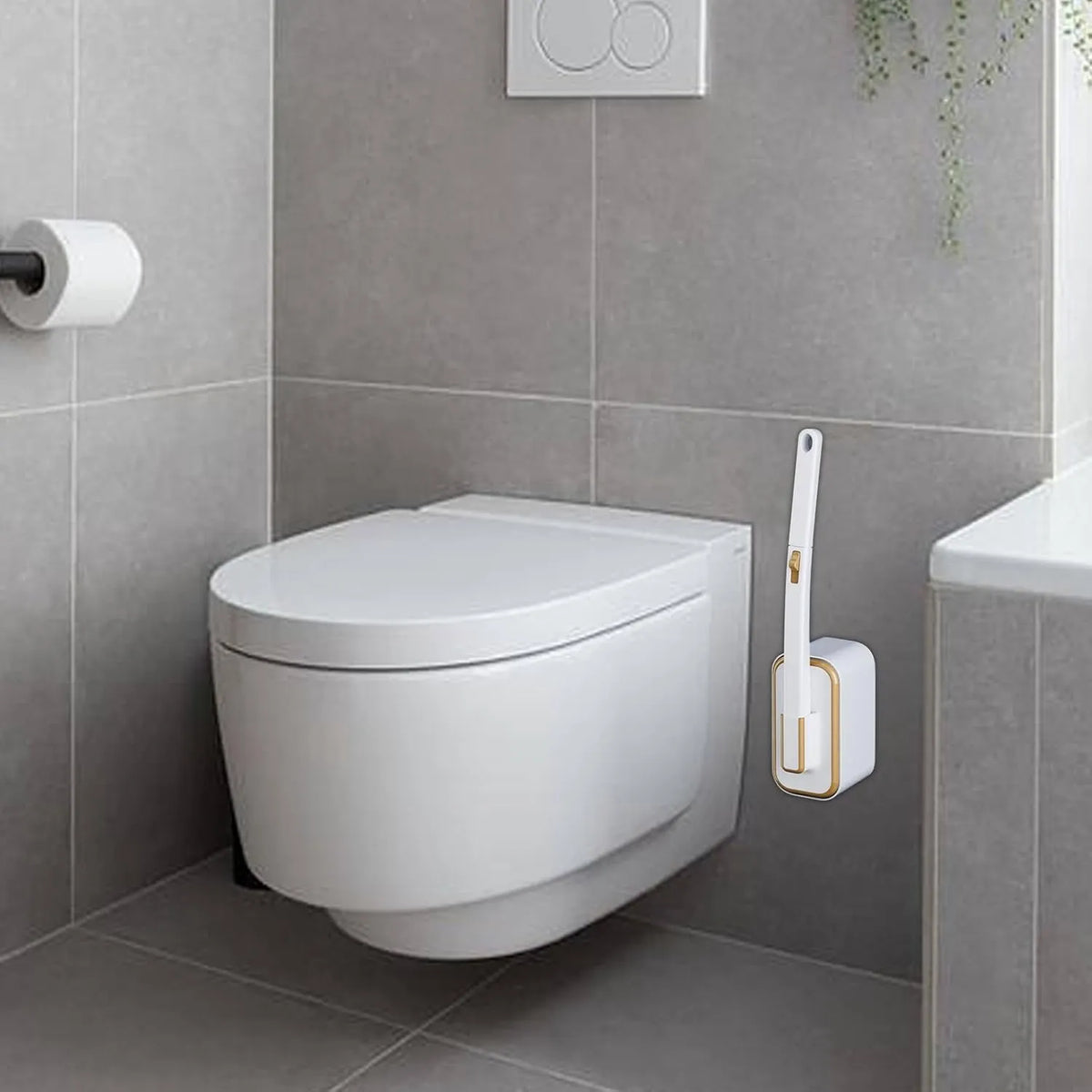 Wall Mounted Toilet Brush - Hygienic and Efficient Bathroom Cleaning Solution