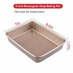Nonstick Baking Pans Set - 9-inch, 13-inch, 15-inch – Perfect for Meats, Bread, and Cakes 🍰