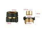 Leak-Resistant Garden Hose Quick Connector Set