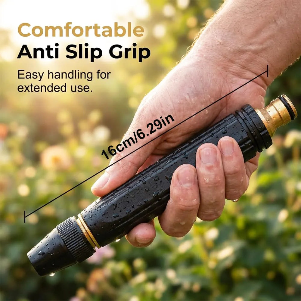 🚿🌿Adjustable Garden Hose Nozzle – High Pressure Multi-Pattern Spray Nozzle