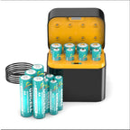🔋 Portable Smart 8-Slot Rechargeable Battery Charger