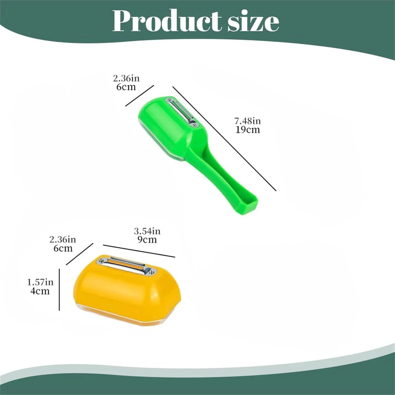 Vegetable Peelers with Catcher (2 pcs)