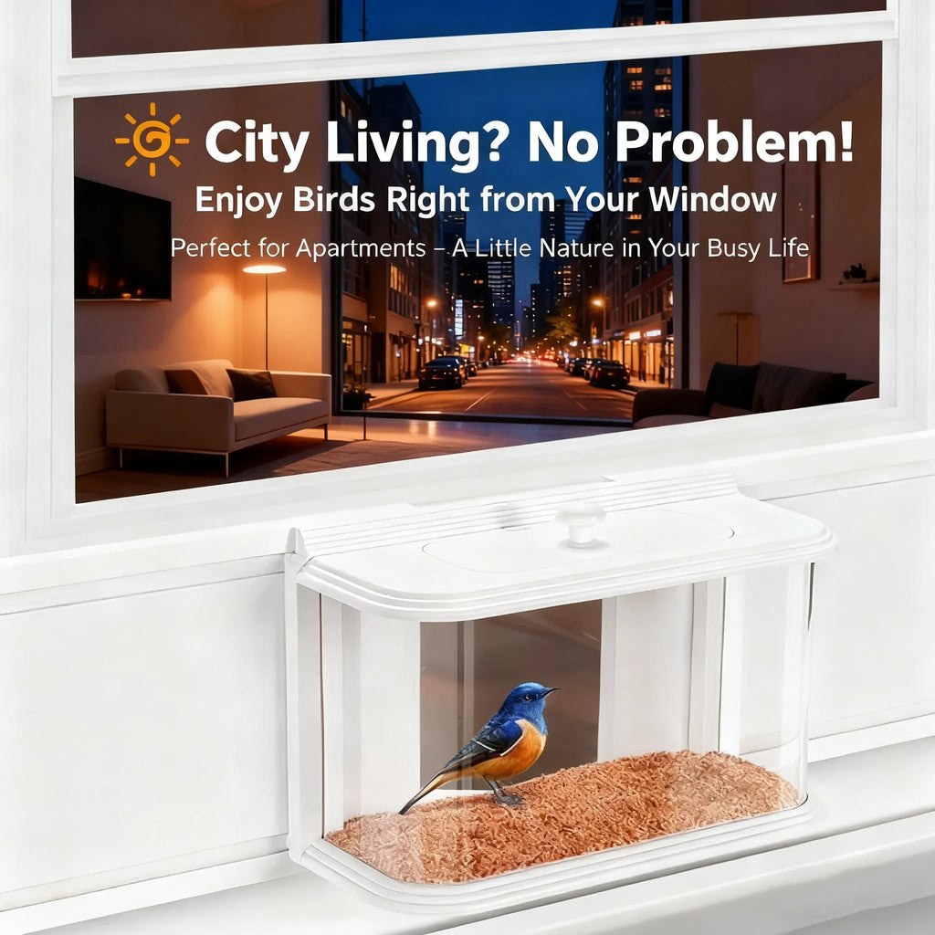 🦜Portable Window Bird Feeder – Perfect for Birdwatching from Your Home!