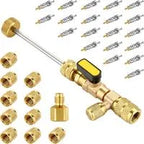 AC Valve Core Remover Installer Tool Kit | Dual Versions for Home & Automotive AC | Dual Size SAE 1/4" & 5/16" Ports