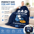 🛋️ Dad's "Not Sleeping" Blanket — Funny, Cozy, & Heartwarming Gift 🎁