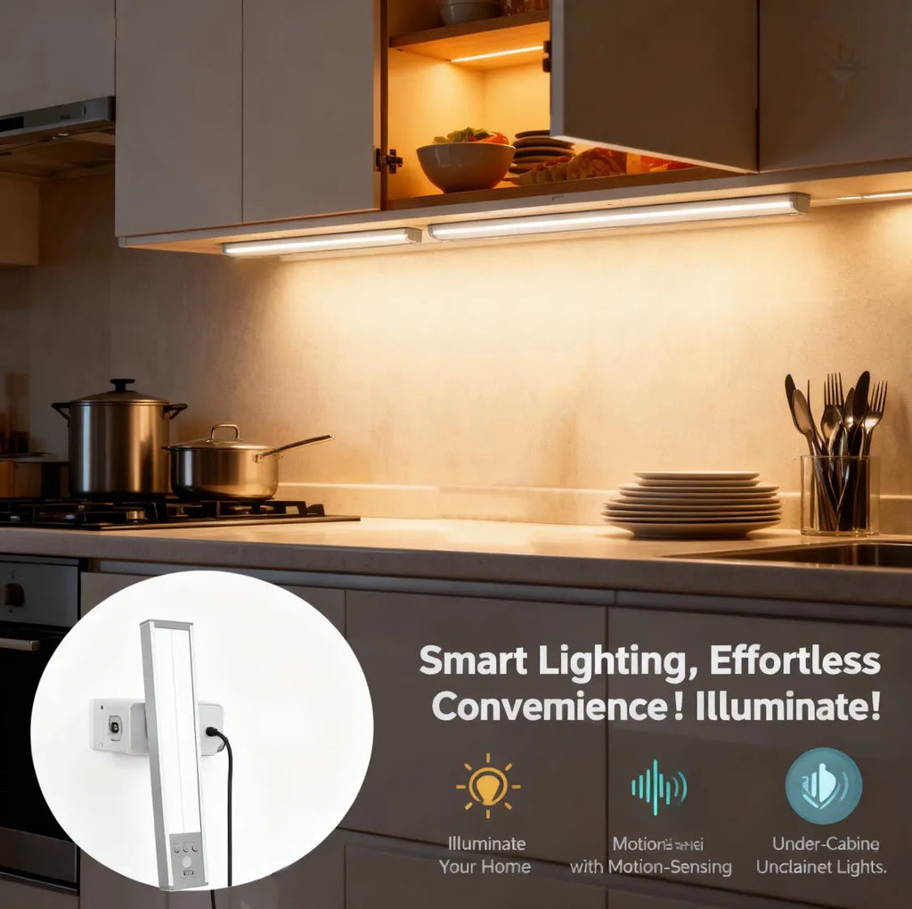 ✨ Under-Cabinet Lighting - Sensor-Activated & Dimmable LED Light