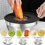 🥗 Gluten Grater with Lid and Salad Bowl Set