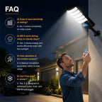 🌞 Solar Motion Sensor Outdoor Street Light