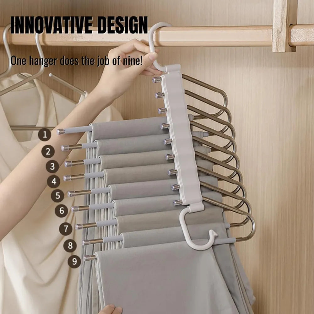 👖 FoldSpace 9-Layer Pants Hanger