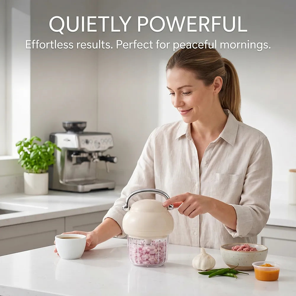 Rechargeable Mini Food Chopper 🔪 Chop Garlic in Seconds