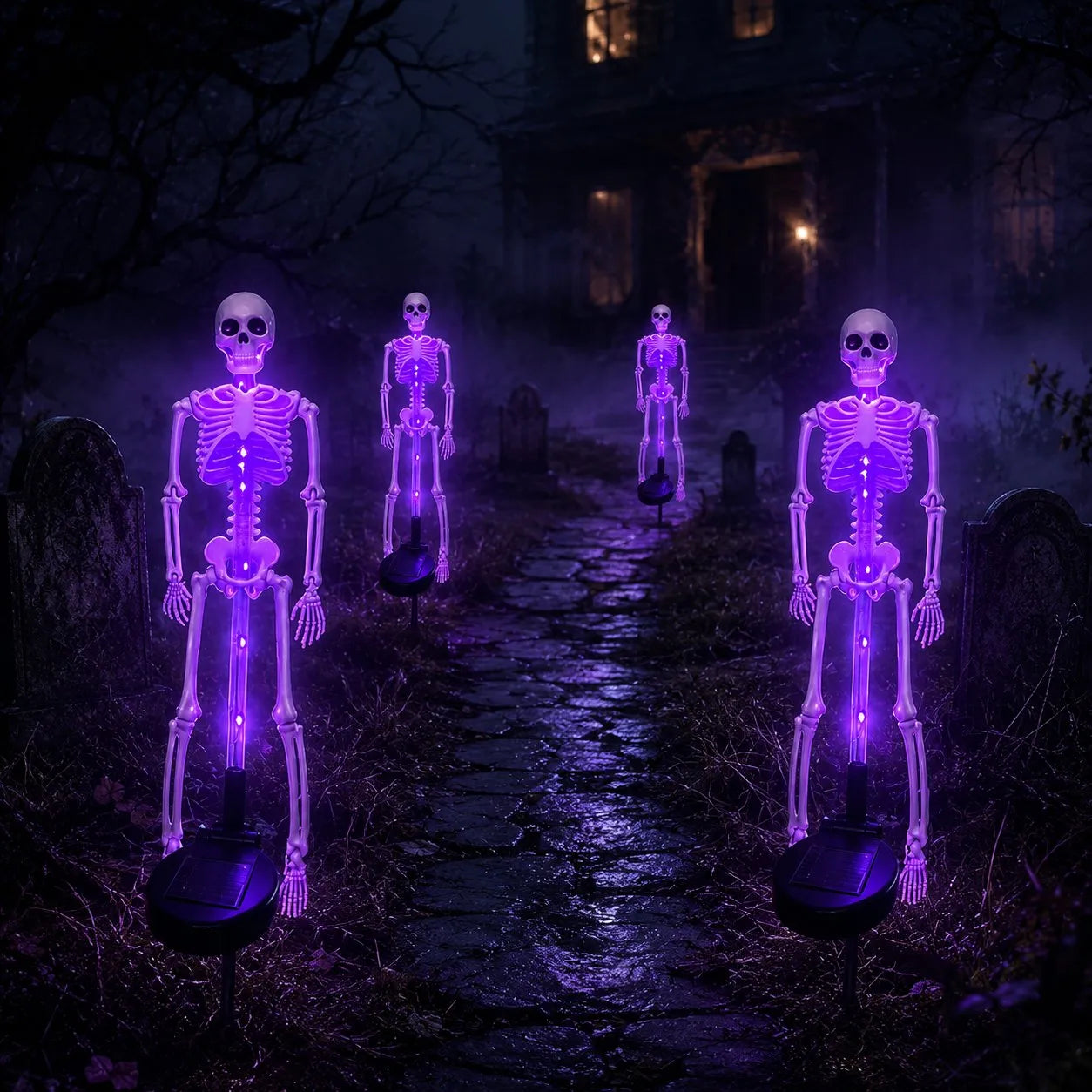 Solar Skeleton Yard Stake – Halloween Garden Light